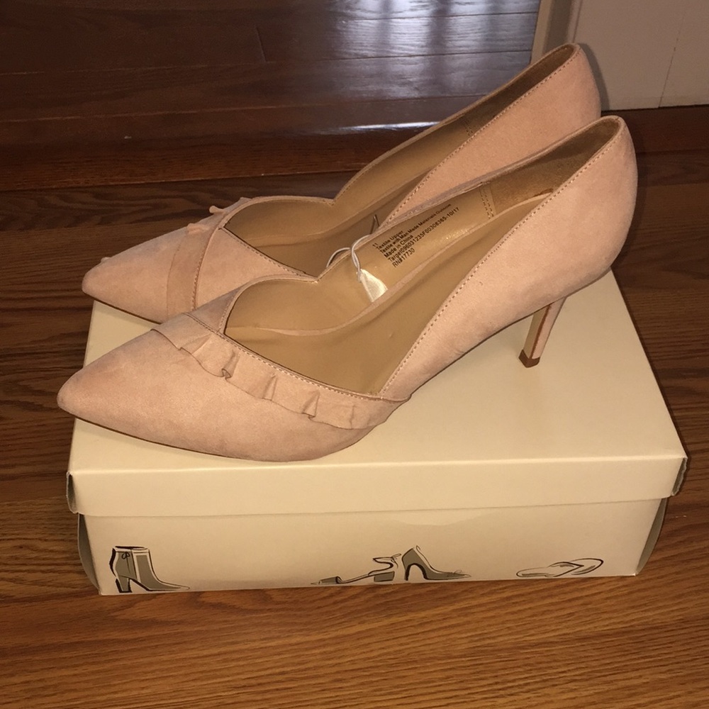 Blush pink heels